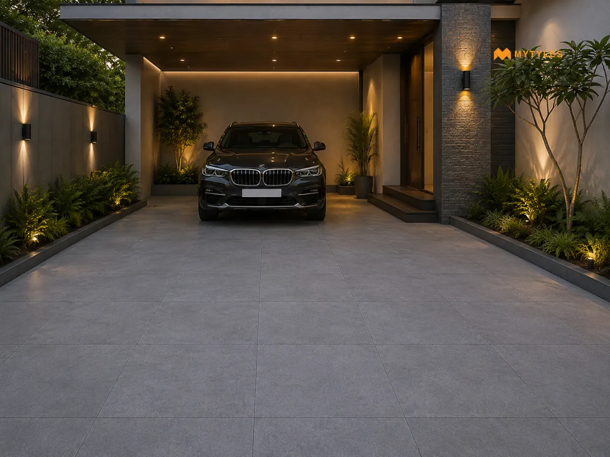Gray Rustic Parking Tiles